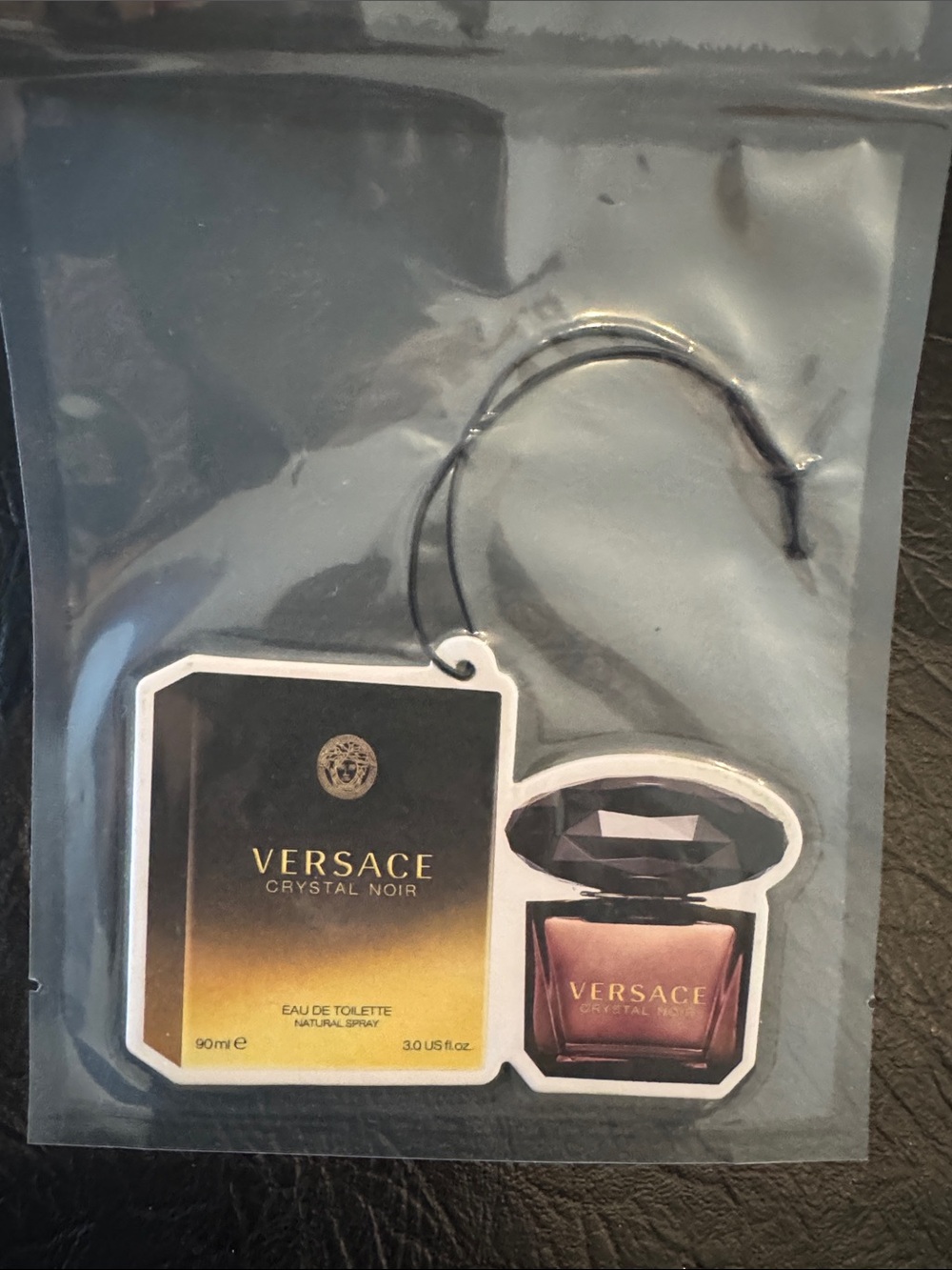 Designer-Inspired Black and Gold Bottle Air Freshener NEW